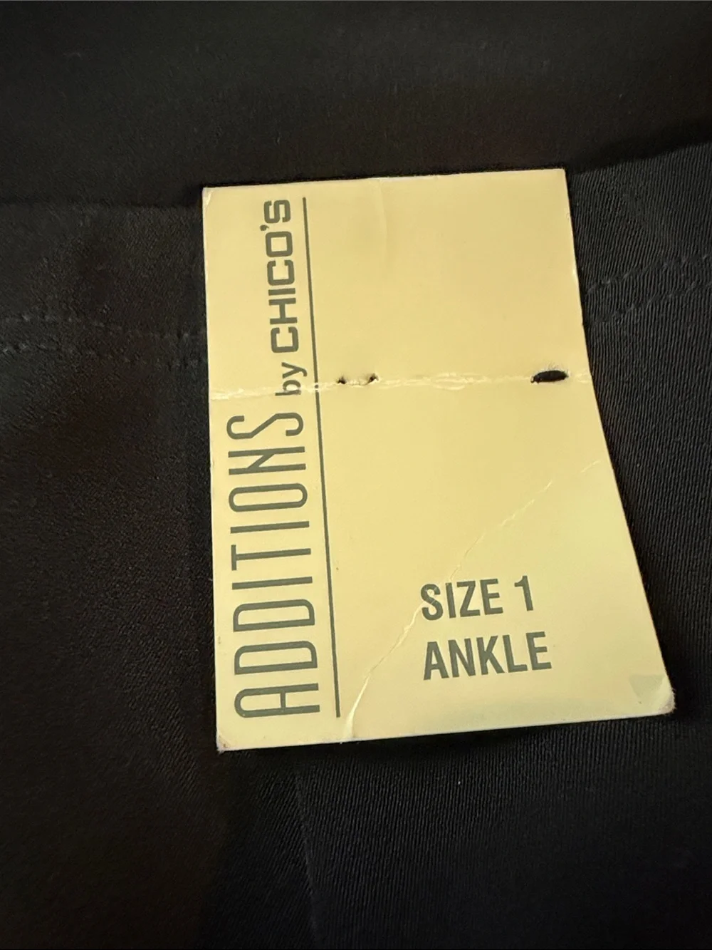 Additions by Chico’s Black Ankle Pants BNWT